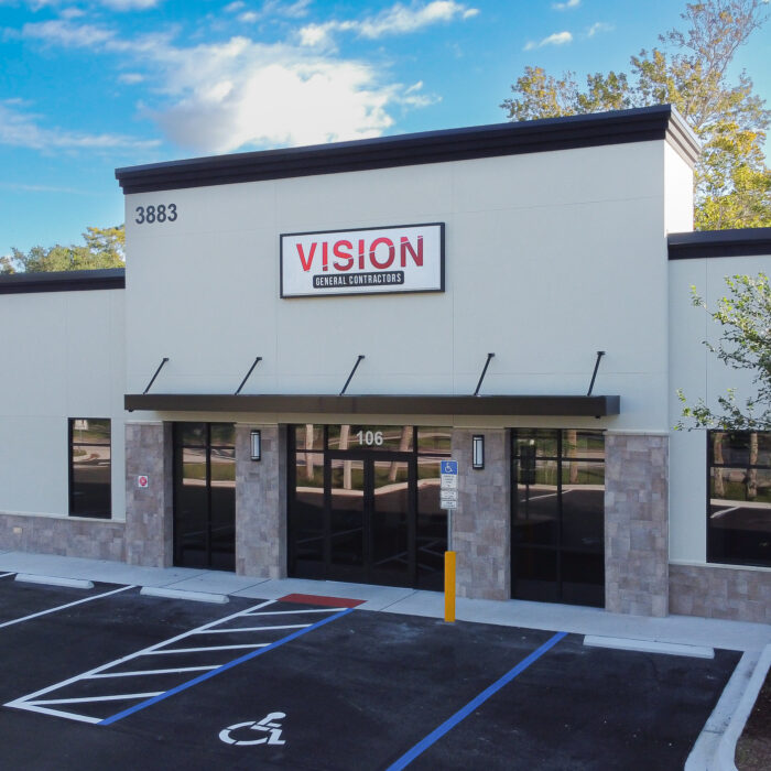 oak breeze plaza by vision general contractors, vision general contractors office build